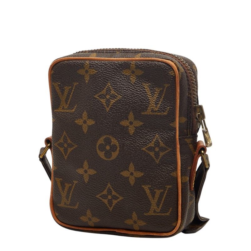 Louis Vuitton Monogram Mini Danube Shoulder Bag Brown Leather — view 2