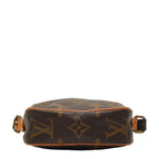 Louis Vuitton Monogram Mini Danube Shoulder Bag Brown Leather — view 3