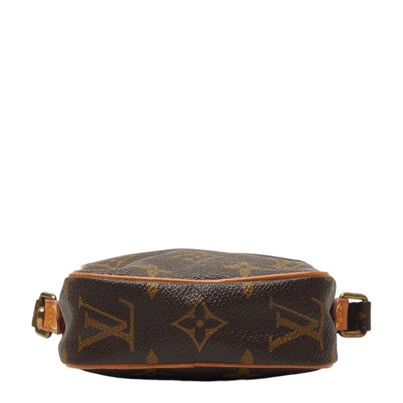 Louis Vuitton Monogram Mini Danube Shoulder Bag Brown Leather — view 3