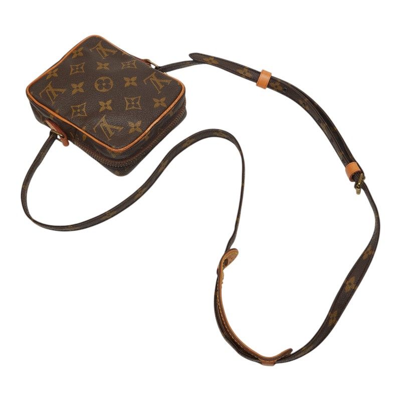 Louis Vuitton Monogram Mini Danube Shoulder Bag Brown Leather — view 4