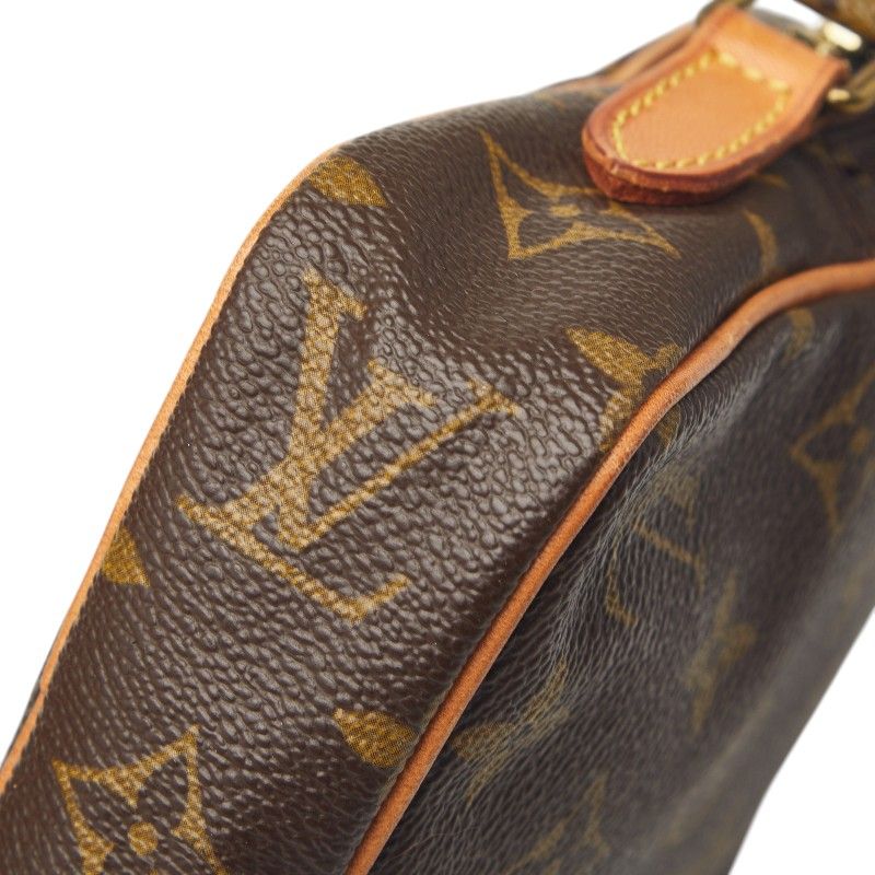 Louis Vuitton Monogram Mini Danube Shoulder Bag Brown Leather — view 6