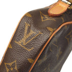 Louis Vuitton Monogram Mini Danube Shoulder Bag Brown Leather — view 6