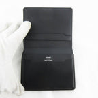 Hermes Manhattan Card Case Billfold Wallet Bifold Black Box Calf Veau Swift — view 3
