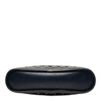 Saint Laurent Vintage Cut Out Shoulder Bag Navy Leather — view 3