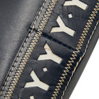 Saint Laurent Vintage Cut Out Shoulder Bag Navy Leather — view 8