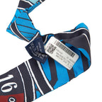 Hermes Twilly Jeu de Soie Uniforme Silk Game Scarf Blue — view 5