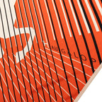 Hermes AU Galop Triangle Scarf Orange White Black Silk Jersey — view 4