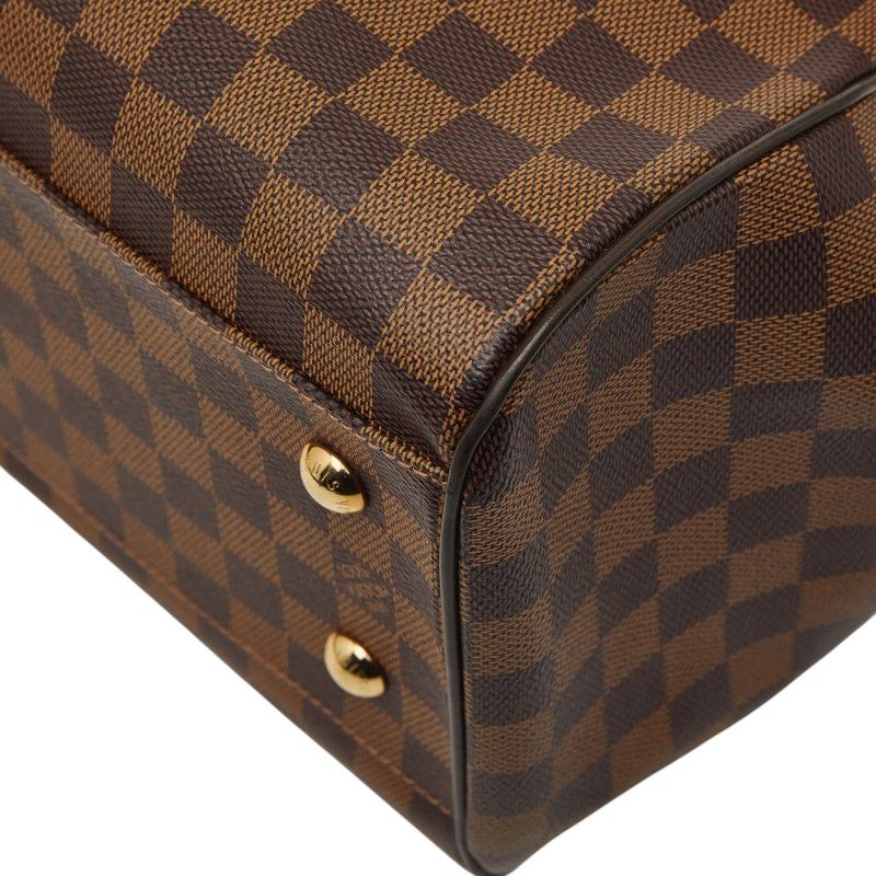 Louis Vuitton Damier Trevi GM 2-Way Shoulder Bag Brown Leather — view 4