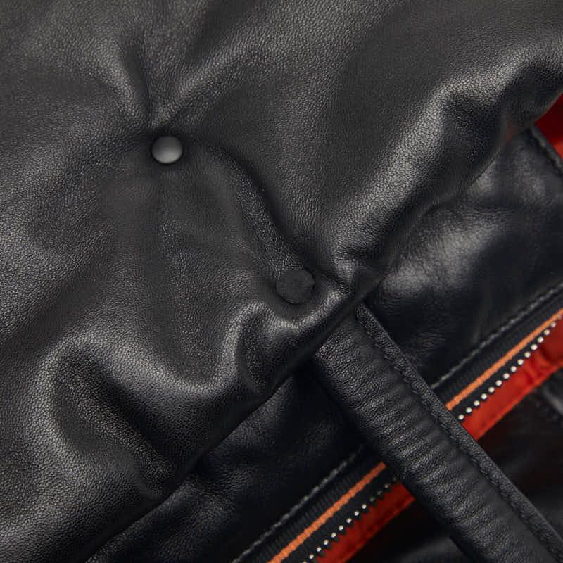 Prada Tote Shoulder Bag Black Leather — view 9