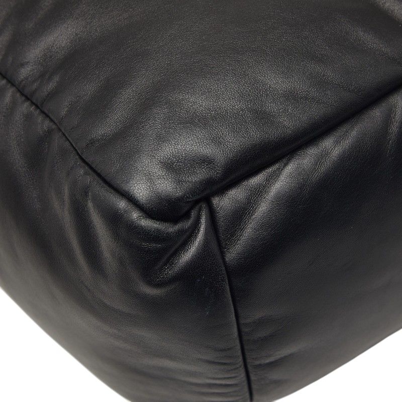 Prada Tote Shoulder Bag Black Leather — view 6