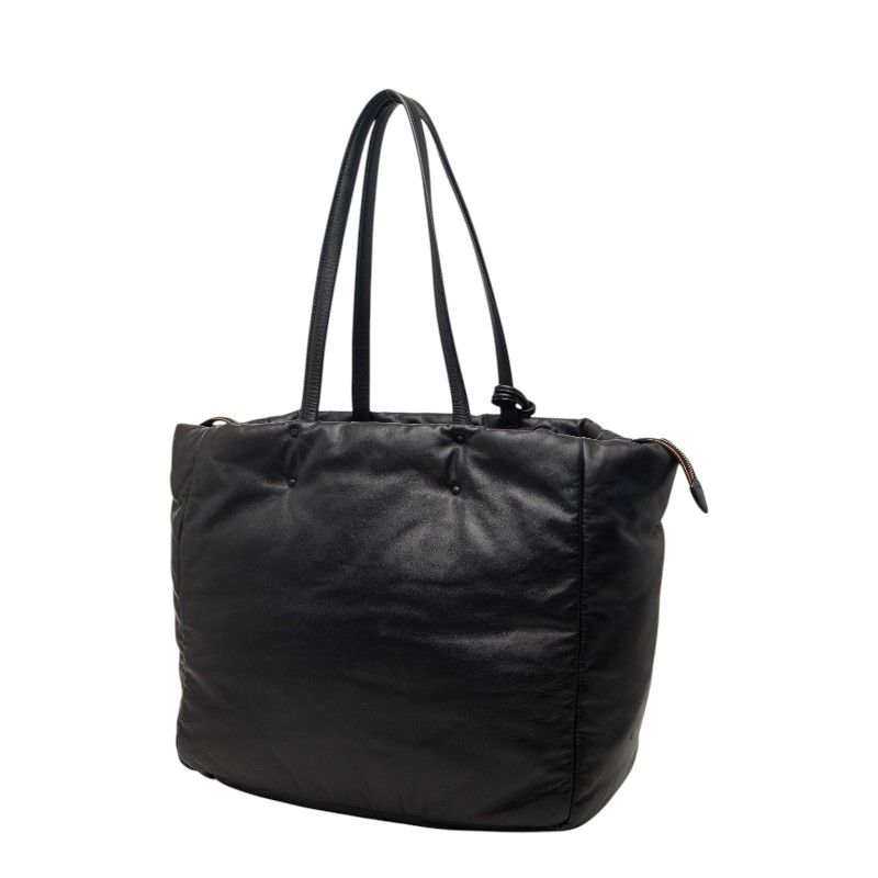 Prada Tote Shoulder Bag Black Leather — view 2