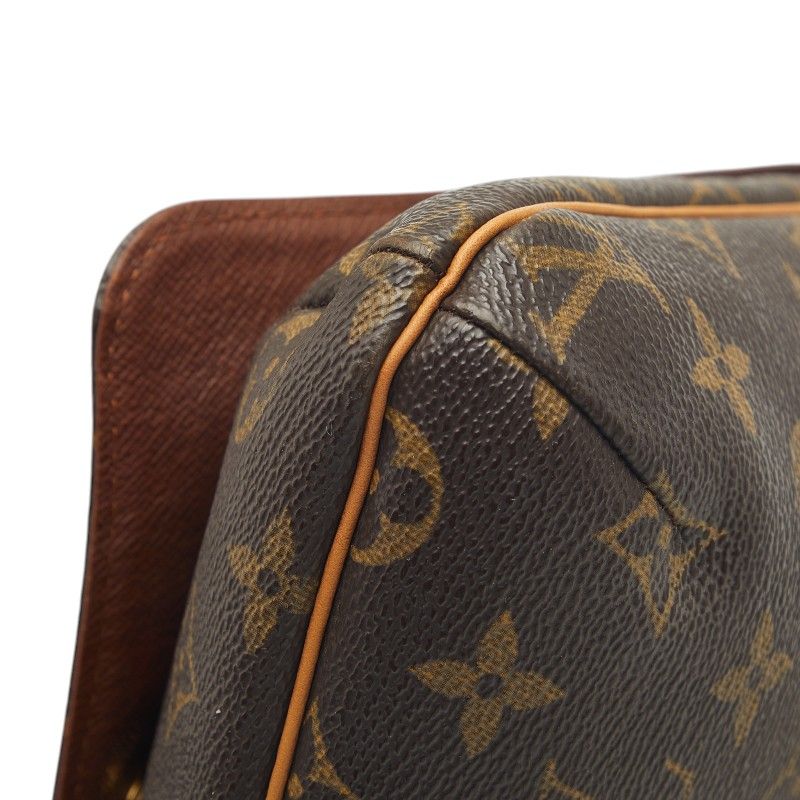 Louis Vuitton Monogram Musette Salsa Long Crossbody Shoulder Bag Brown Leather — view 4