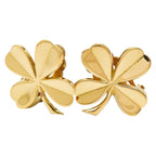 Chanel Clover Motif Earrings Gold Plated — view 2