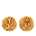 Chanel CC Logo Vintage Earrings Gold Plated — view 2