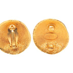 Chanel CC Logo Vintage Earrings Gold Plated — view 3