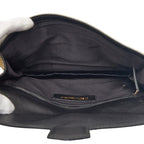 Saint Laurent Bicolor Clutch Back Second White Black Leather — view 6
