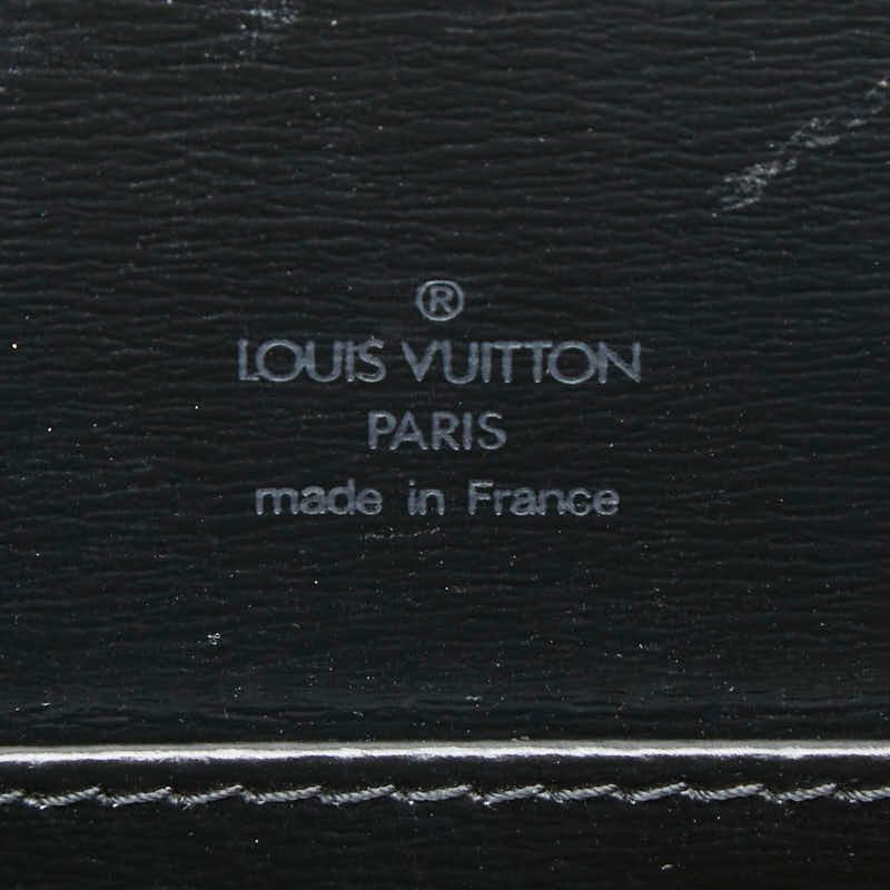 Louis Vuitton Epi Capuchin Shoulder Bag Black Noir Leather — view 8