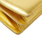 Bottega Veneta Mini Handbag Gold Leather — view 4