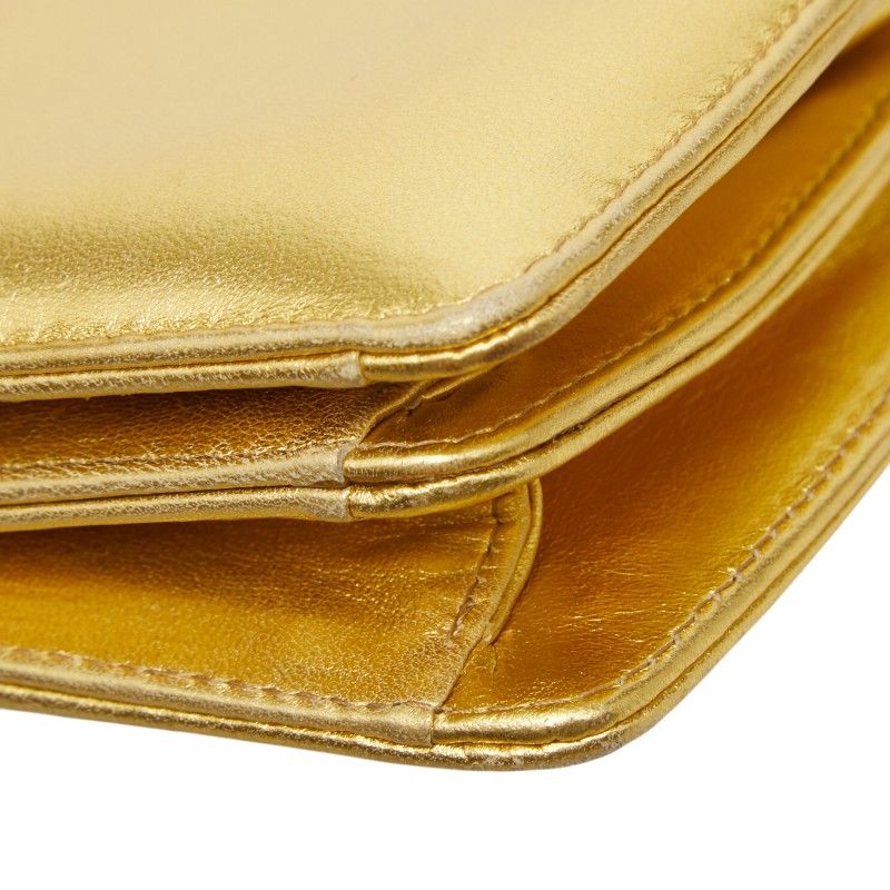 Bottega Veneta Mini Handbag Gold Leather — view 5