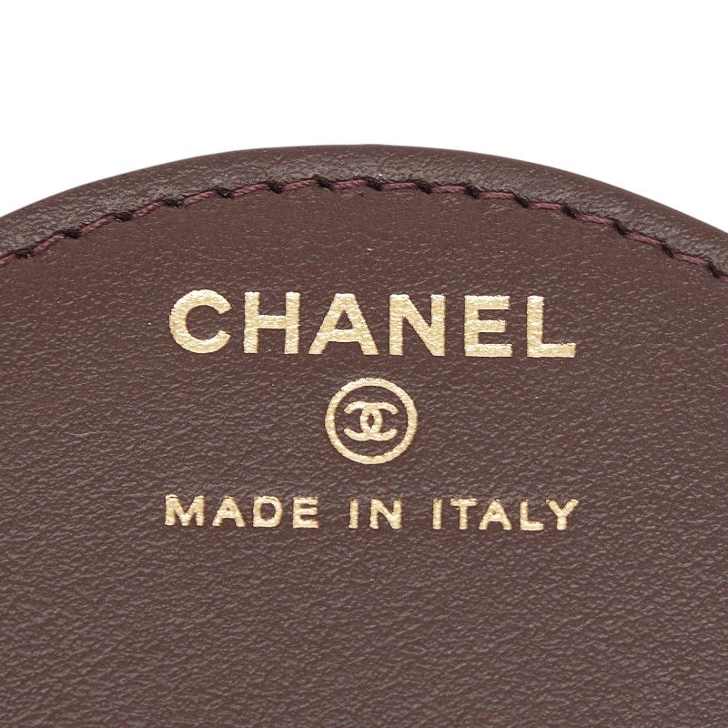 Chanel CC Logo Paris Hamburg Mirror Charm Navy Wool — view 4