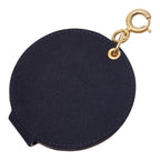 Chanel CC Logo Paris Hamburg Mirror Charm Navy Wool — view 2