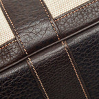 Hermes Garden Party PM Tote Brown Toilet Ash Leather Canvas — view 8