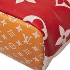 Louis Vuitton Monogram Giant Neverfull MM Tote Shoulder Bag Rouge Red Multicolor — view 4