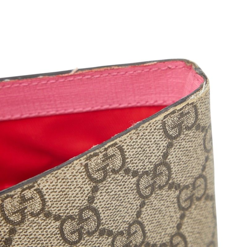 Gucci GG Supreme Children's Ribbon Handbag Beige Pink Leather — view 8