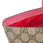Gucci GG Supreme Children's Ribbon Handbag Beige Pink Leather — view 9