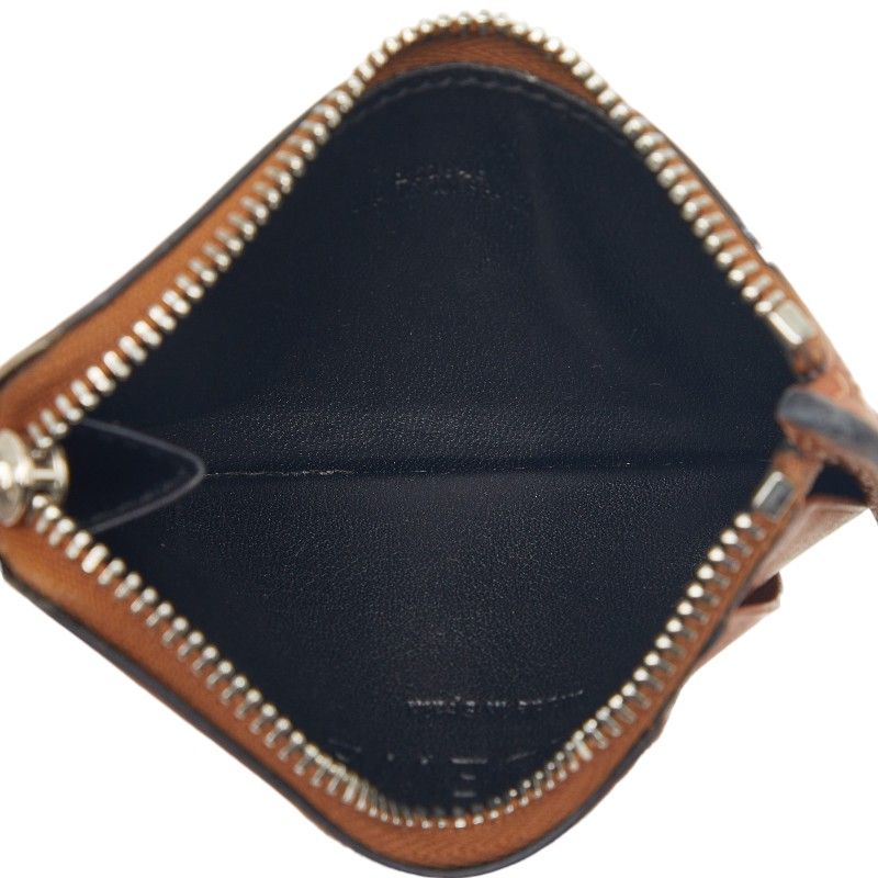 Loewe Anagram Puzzle Coin Case Card Brown Pink White Leather — view 7