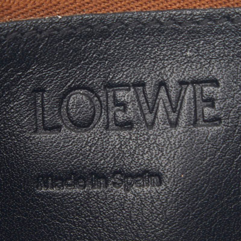 Loewe Anagram Puzzle Coin Case Card Brown Pink White Leather — view 9