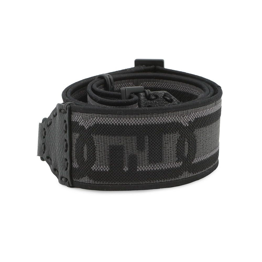 Fendi Shoulder Strap You Fflogo Canvas Leather Black — view 2