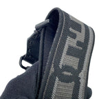 Fendi Shoulder Strap You Fflogo Canvas Leather Black — view 6