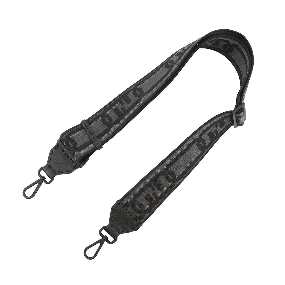 Fendi Shoulder Strap You Fflogo Canvas Leather Black — view 4