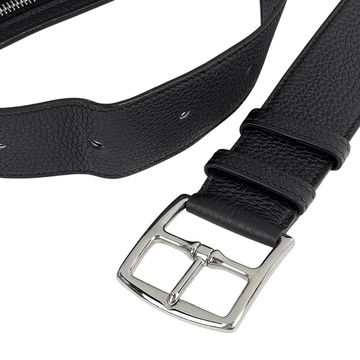 Hermes Ultrapla Taurillon Noviyo Belt Bag Leather Black — view 8