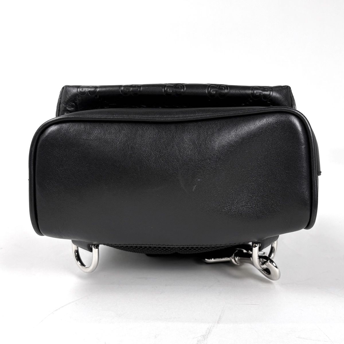 Gucci Guccissima Shoulder Bag Leather Black — view 3