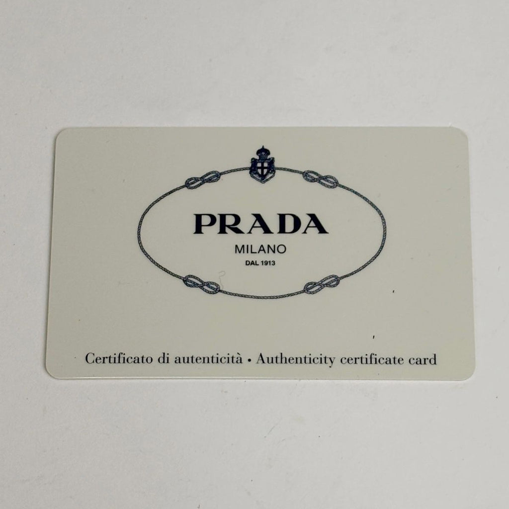Prada Logo Tote 2-Way Shoulder Bag Leather Light Beige — view 8