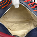 Loewe Puzzle Bag Handbag Leather Navy Red — view 8