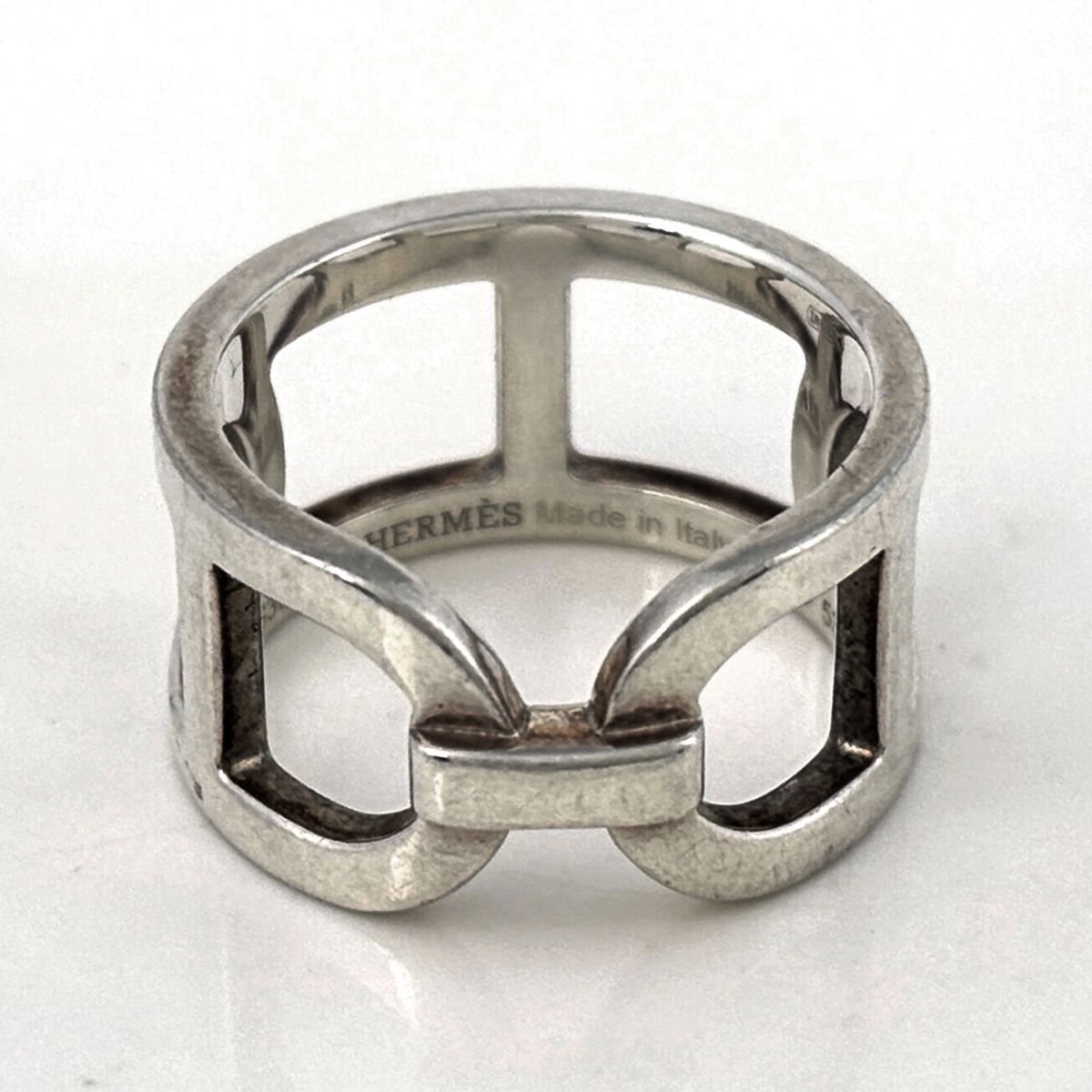 Hermes Chaine D'ancre MM Ring Silver — view 2
