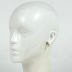 Dior Rhinestone Earrings Dolphin Motif Gold Plated — view 4