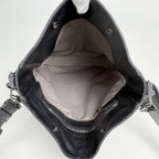Bottega Veneta Intrecciato Scorpito Shoulder Bag Leather Black — view 9