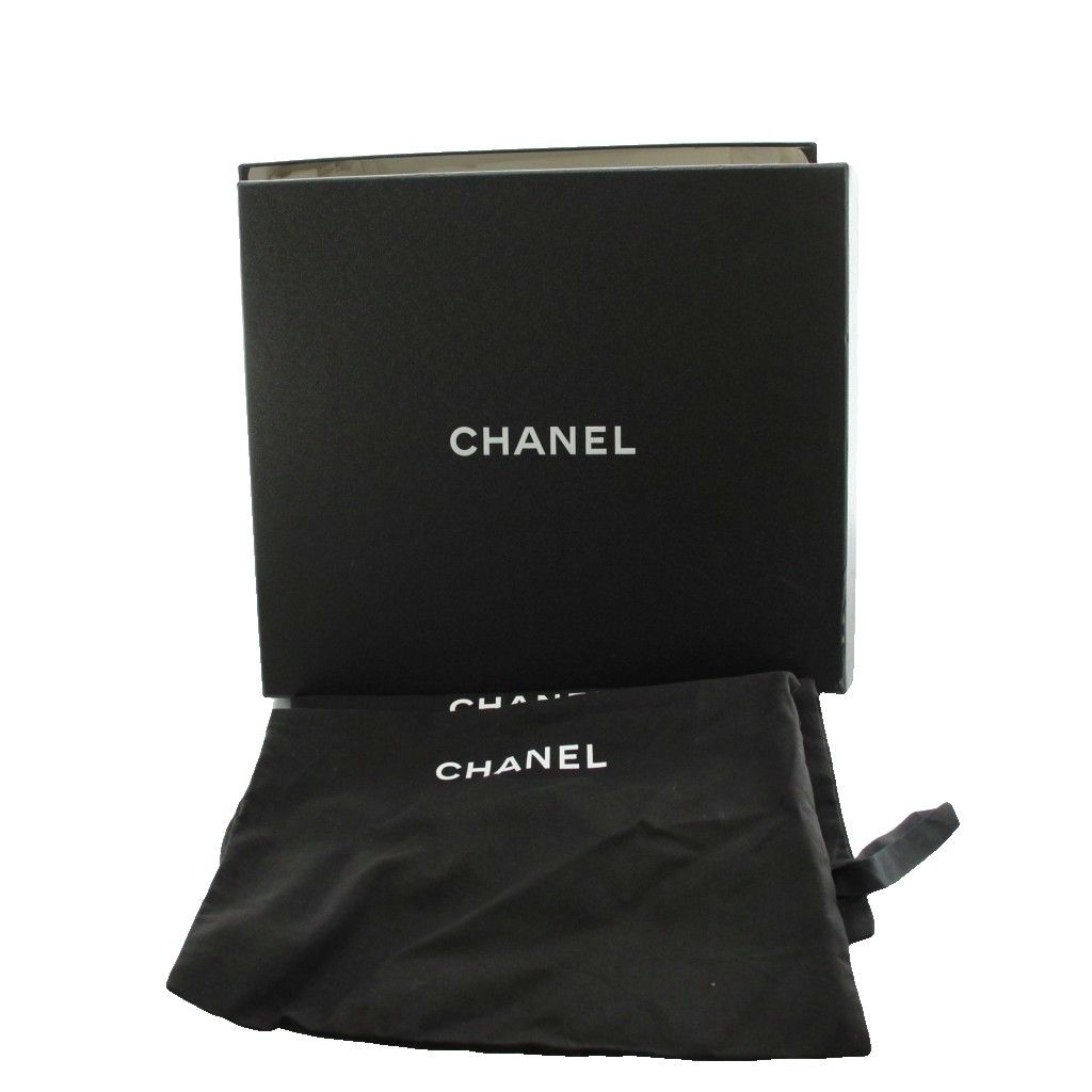 Chanel CC Logo Short Boots Lace Up Pearl 37 Black — view 9