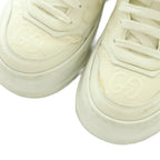 Gucci GG Embossed Leather Sneakers Shoes 36 White — view 3