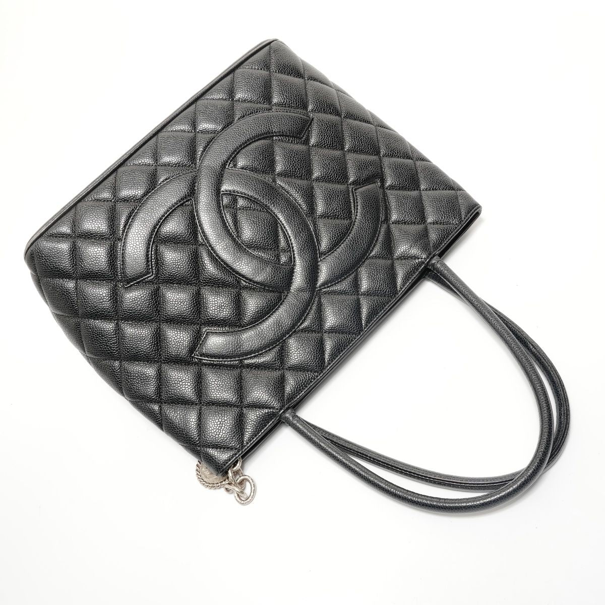Chanel Tote Number 7 Medallion Caviar Leather — view 8