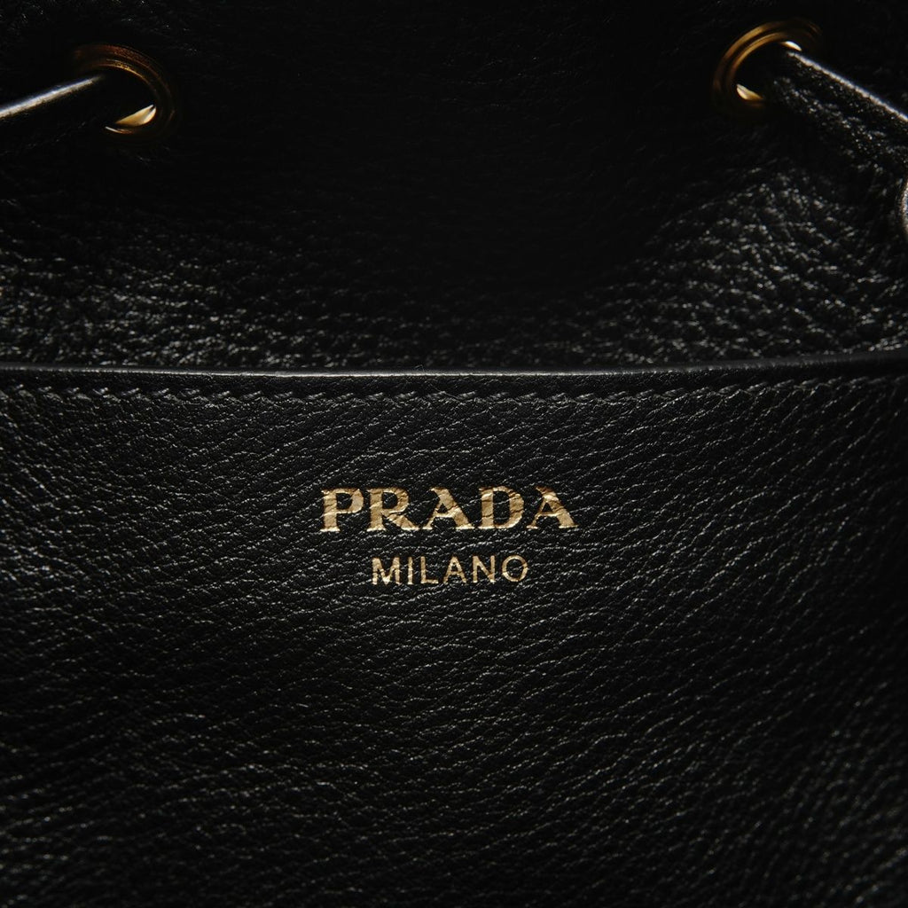 Prada Backpack 2-Way Leather Drawstring — view 9