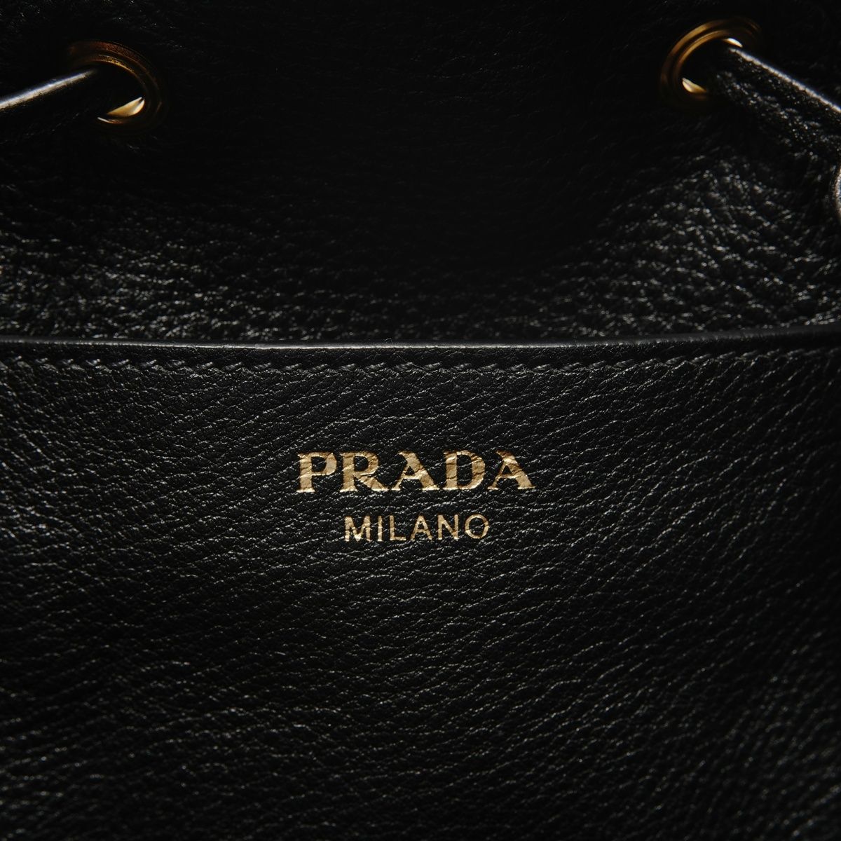 Prada Backpack 2-Way Leather Drawstring — view 9