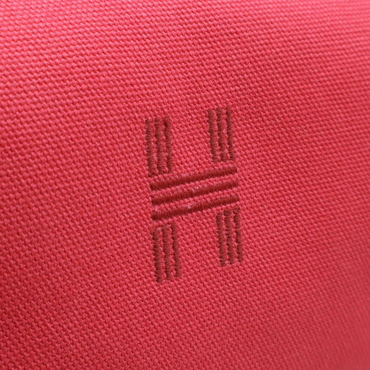 Hermes Bride-a-Brac PM Bath Pouch Cosmetic Handbag Canvas Hibiscus Pink — view 4