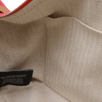 Hermes Bride-a-Brac PM Bath Pouch Cosmetic Handbag Canvas Hibiscus Pink — view 7
