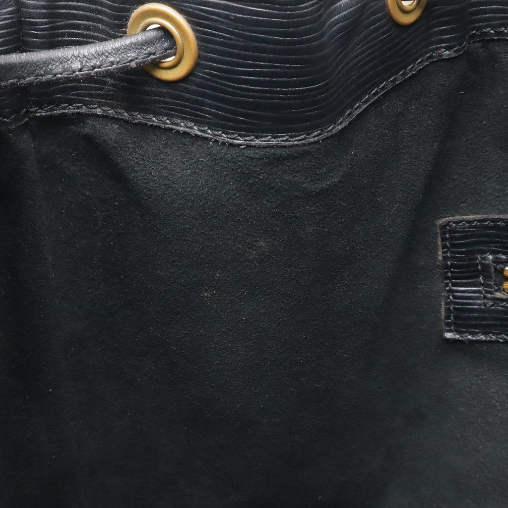 Louis Vuitton Epi Noe Shoulder Bag Drawstring Noir Black Gold — view 7