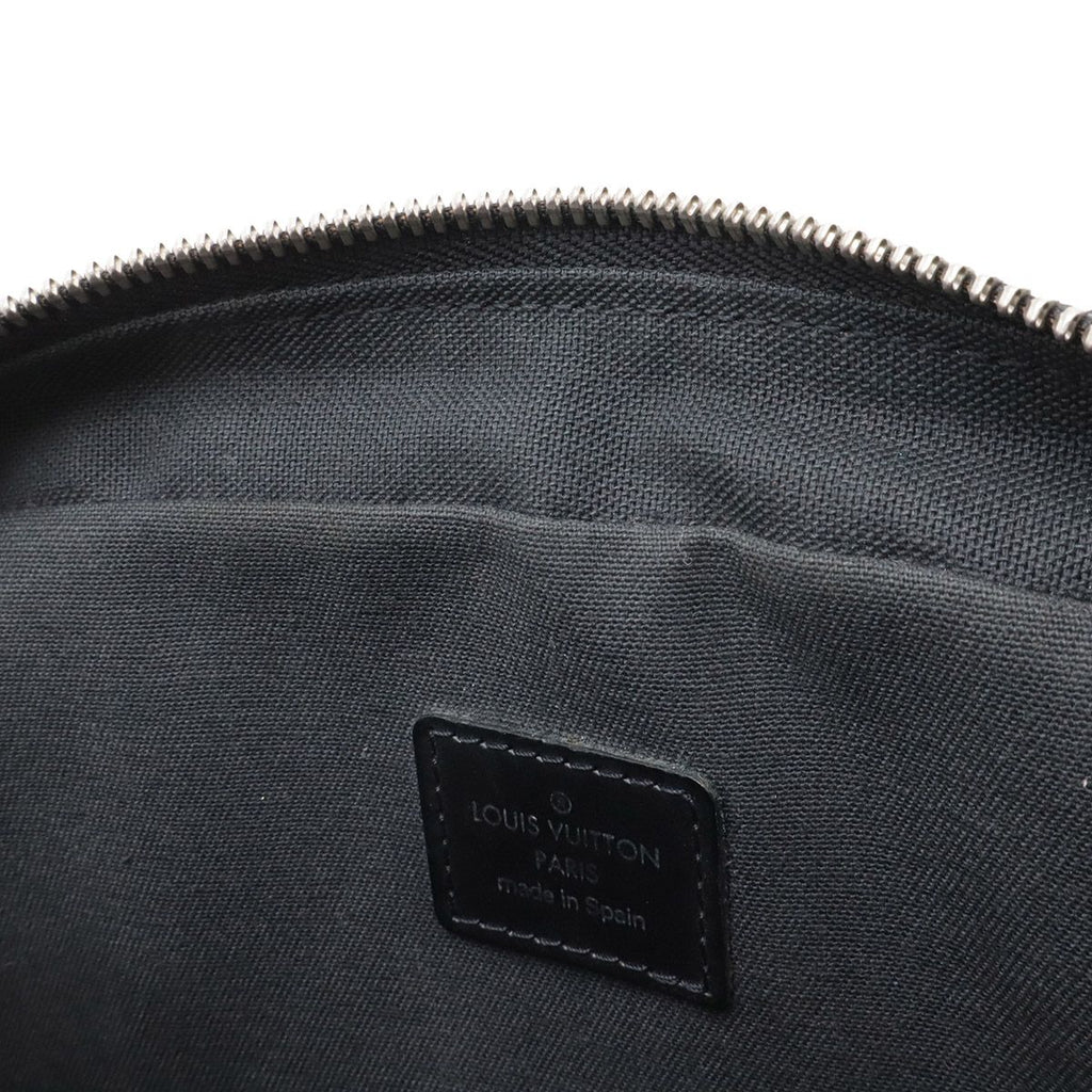 Louis Vuitton Taiga Clutch Handbag Leather Ardoise Black — view 7
